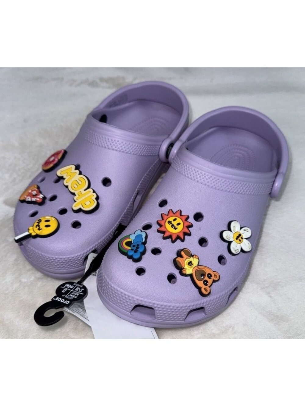 NWT CROCS x Justin Bieber with Drew House Lavender Clogs M5/W7